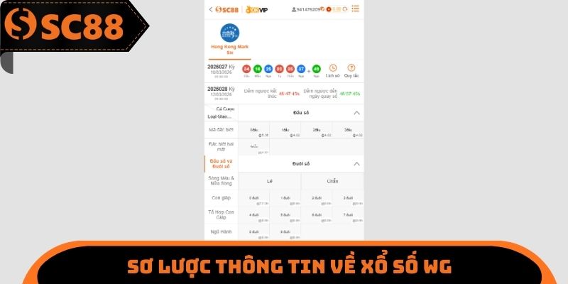 Sơ lược thông tin về xổ số WG